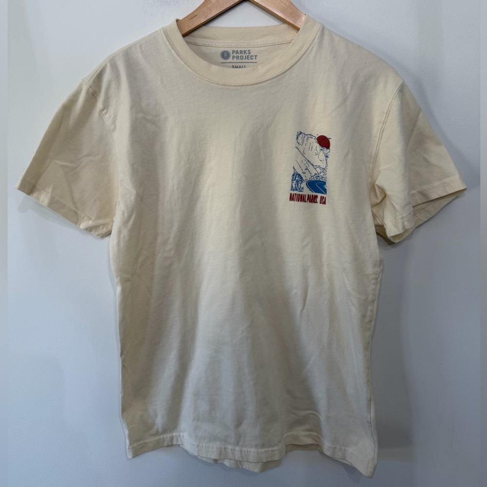 Parks Project National Parks Fill In T-Shirt Tee Light Yellow Outdoors Unisex S
